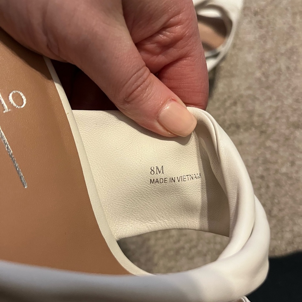 Paolo White Women's Sandals - Picture 6 of 6